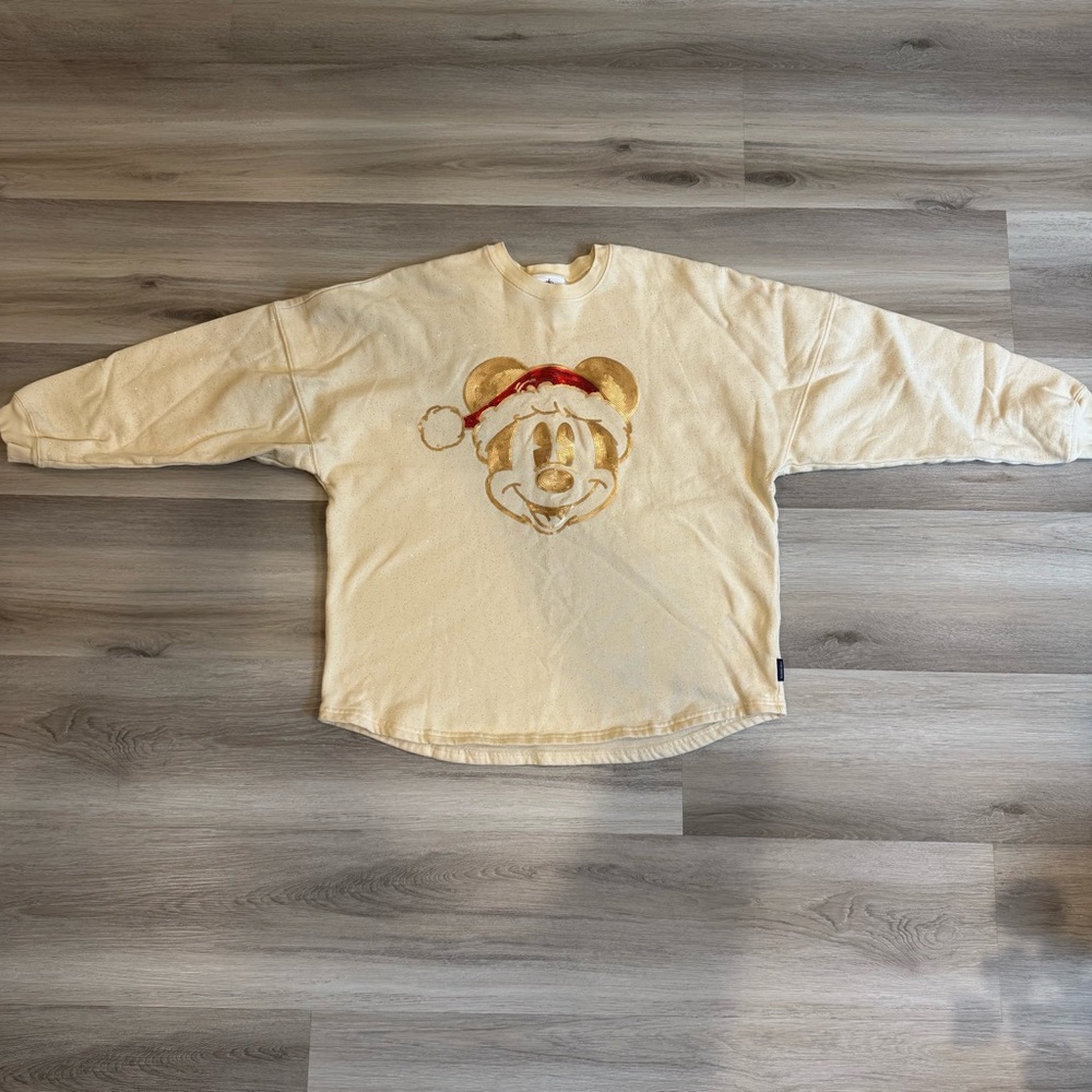 Walt Disney World Mickey Mouse Santa Pullover Christmas Spirit Jersey Size XL - Picture 2 of 9